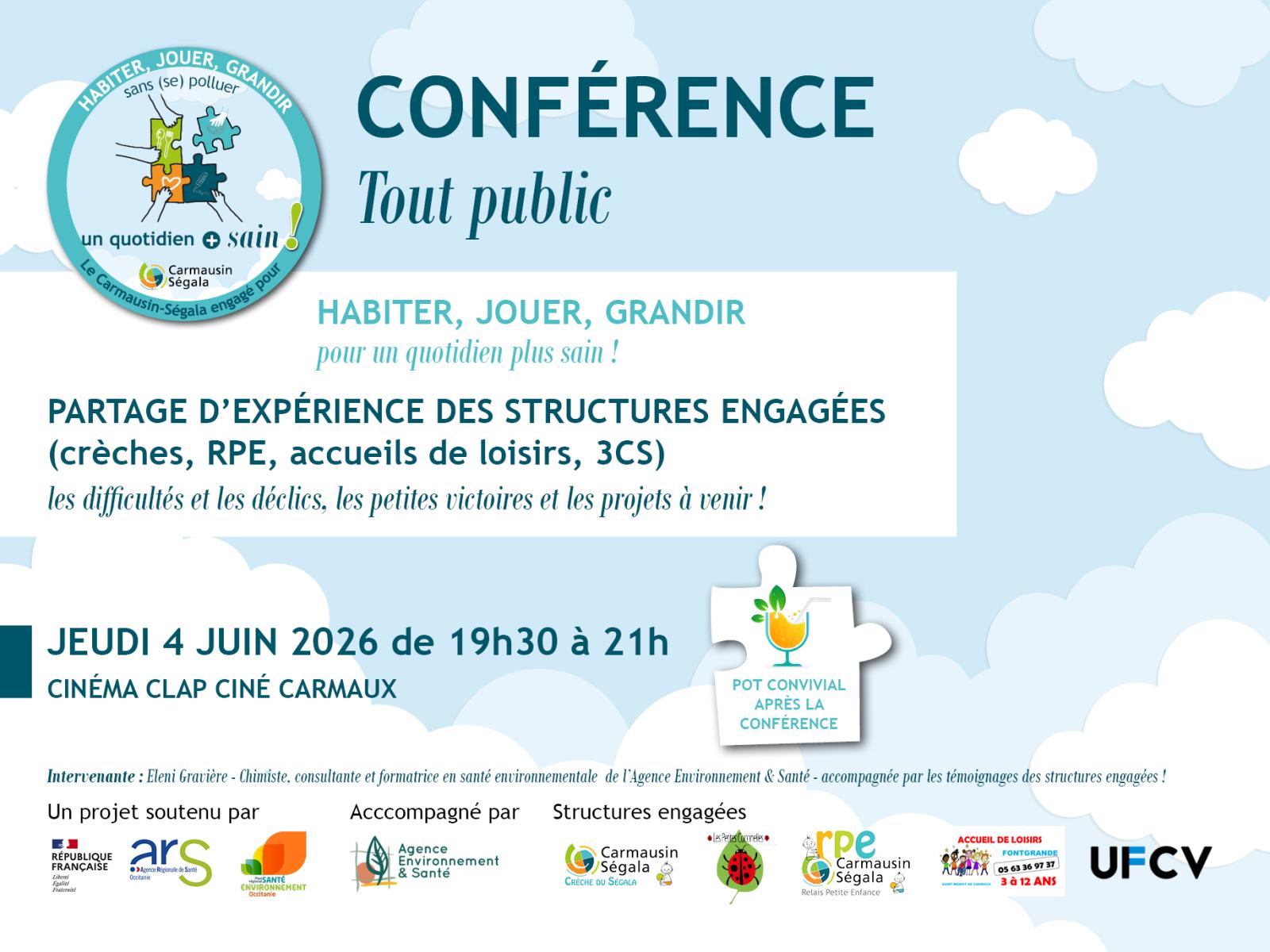CONFERENCE : Habiter, grandir, jouer sans (se) polluer