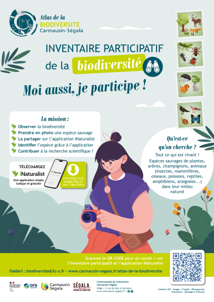 Moi aussi je participe à l'inventaire de la biodiversité en Carmausin-Ségala