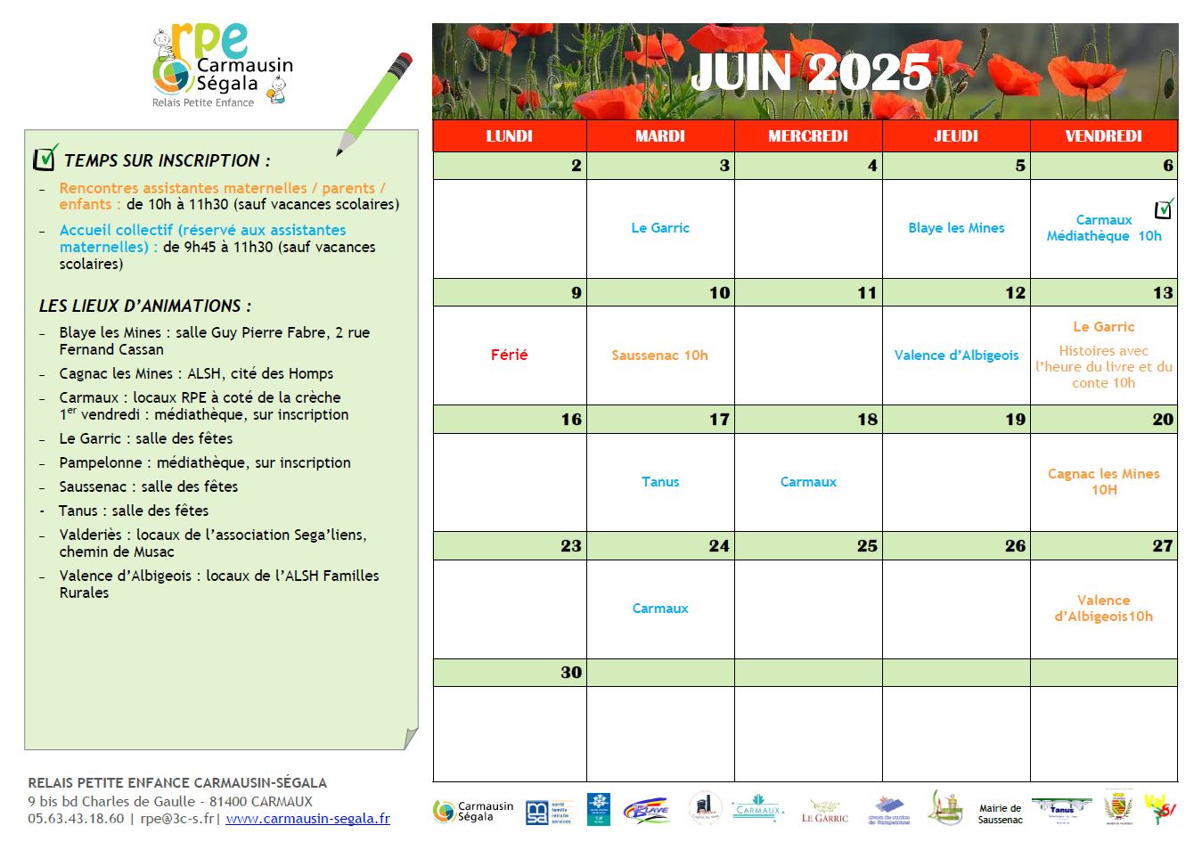 Programme du RPE - juin 2025