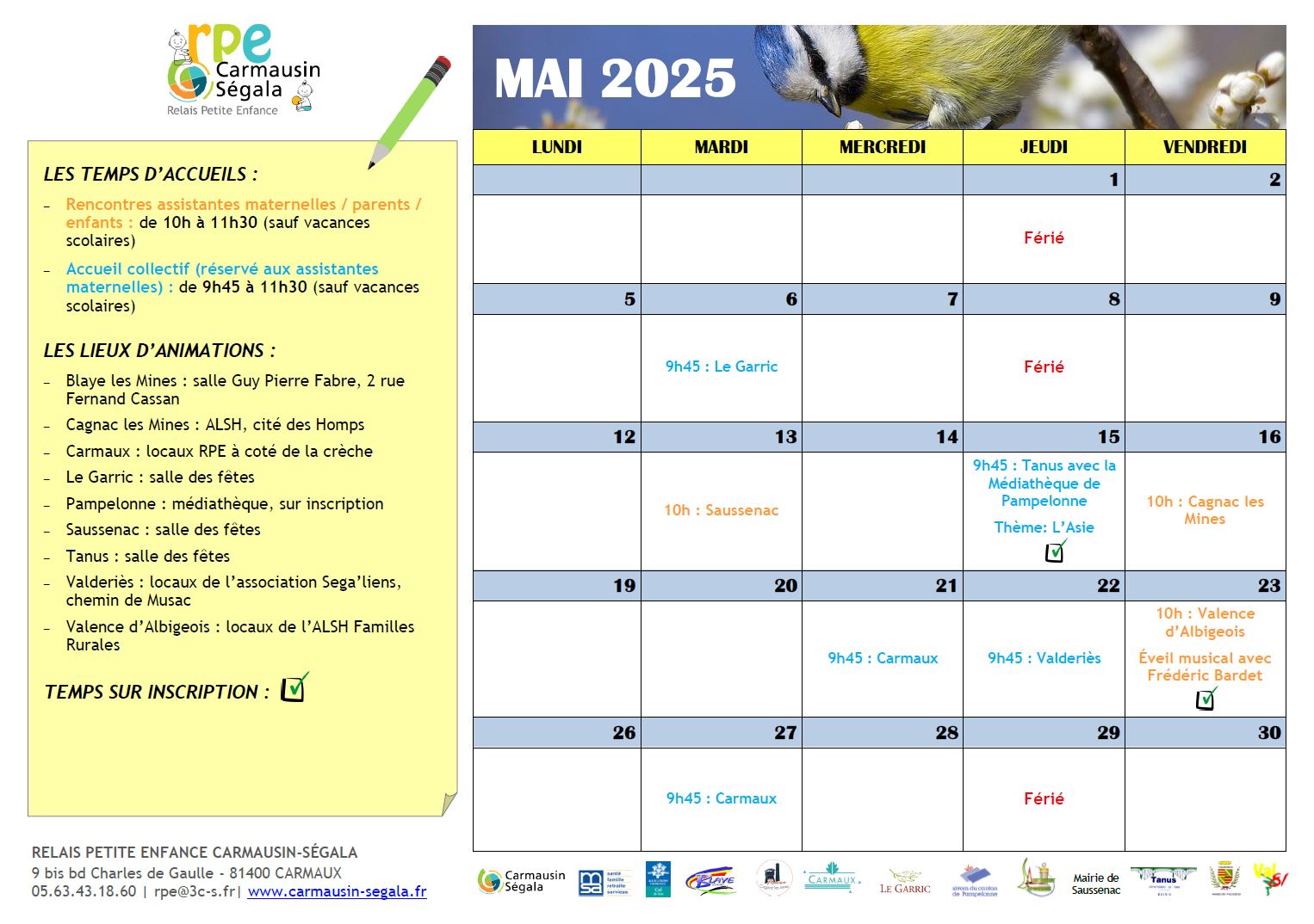 Programme du RPE - mai 2025