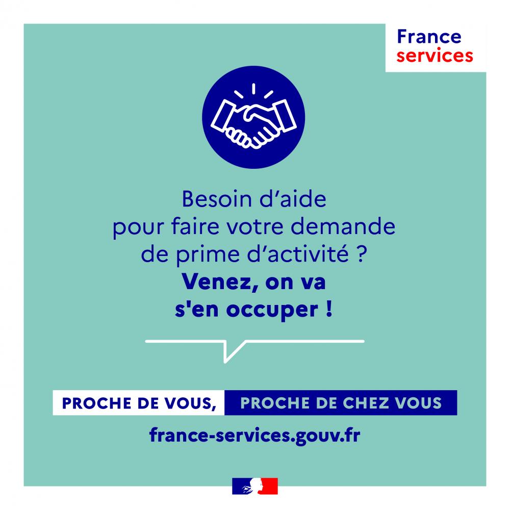 France services vous accompagne pour votre demande de prime d'activité