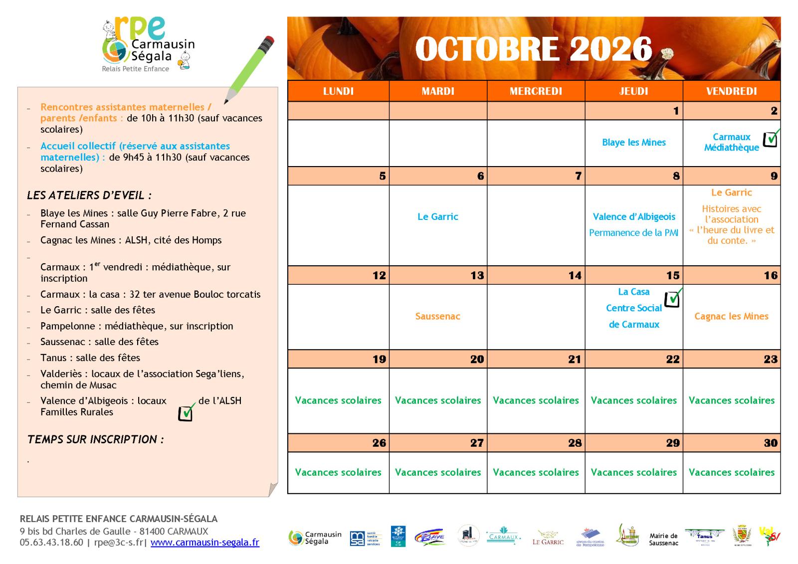 Programme du RPE - Octobre 2026