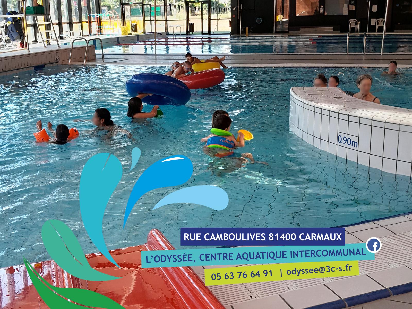Le centre aquatique intercommunal l'Odyssée vous accueille pendant les vacances ! !