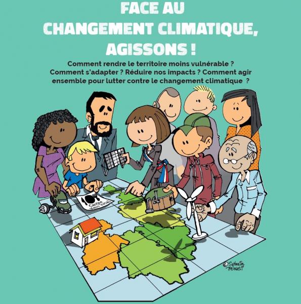 Affiche - Face au changement climatique, agissons !