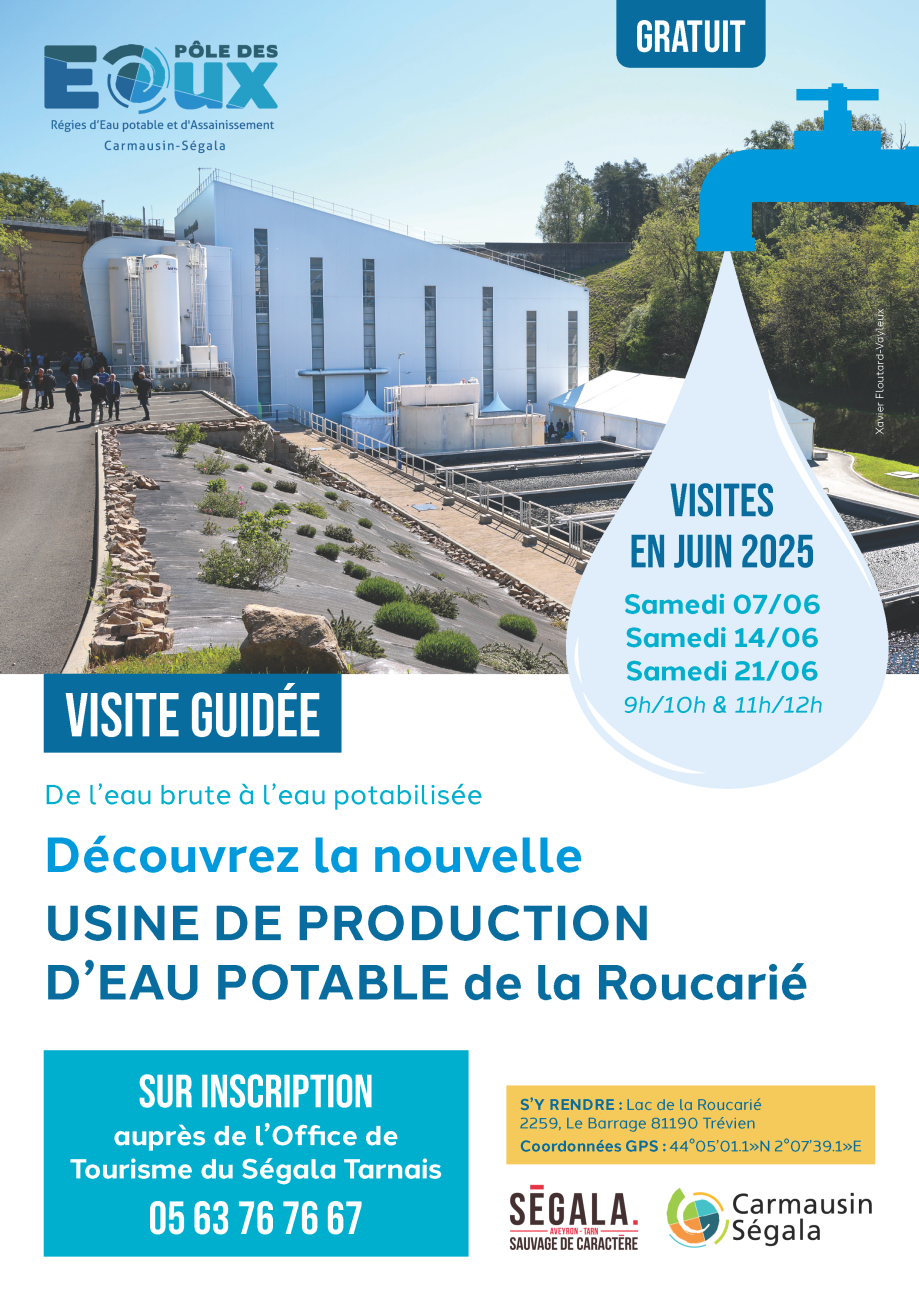 Découvrez la nouvelle USINE DE PRODUCTION D’EAU POTABLE de la Roucarié
