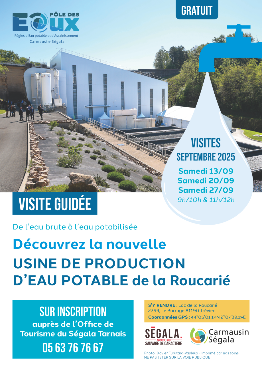 Découvrez la nouvelle USINE DE PRODUCTION D’EAU POTABLE de la Roucarié