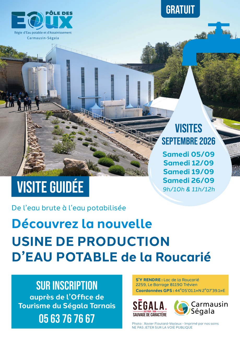 Découvrez la nouvelle USINE DE PRODUCTION D’EAU POTABLE de la Roucarié