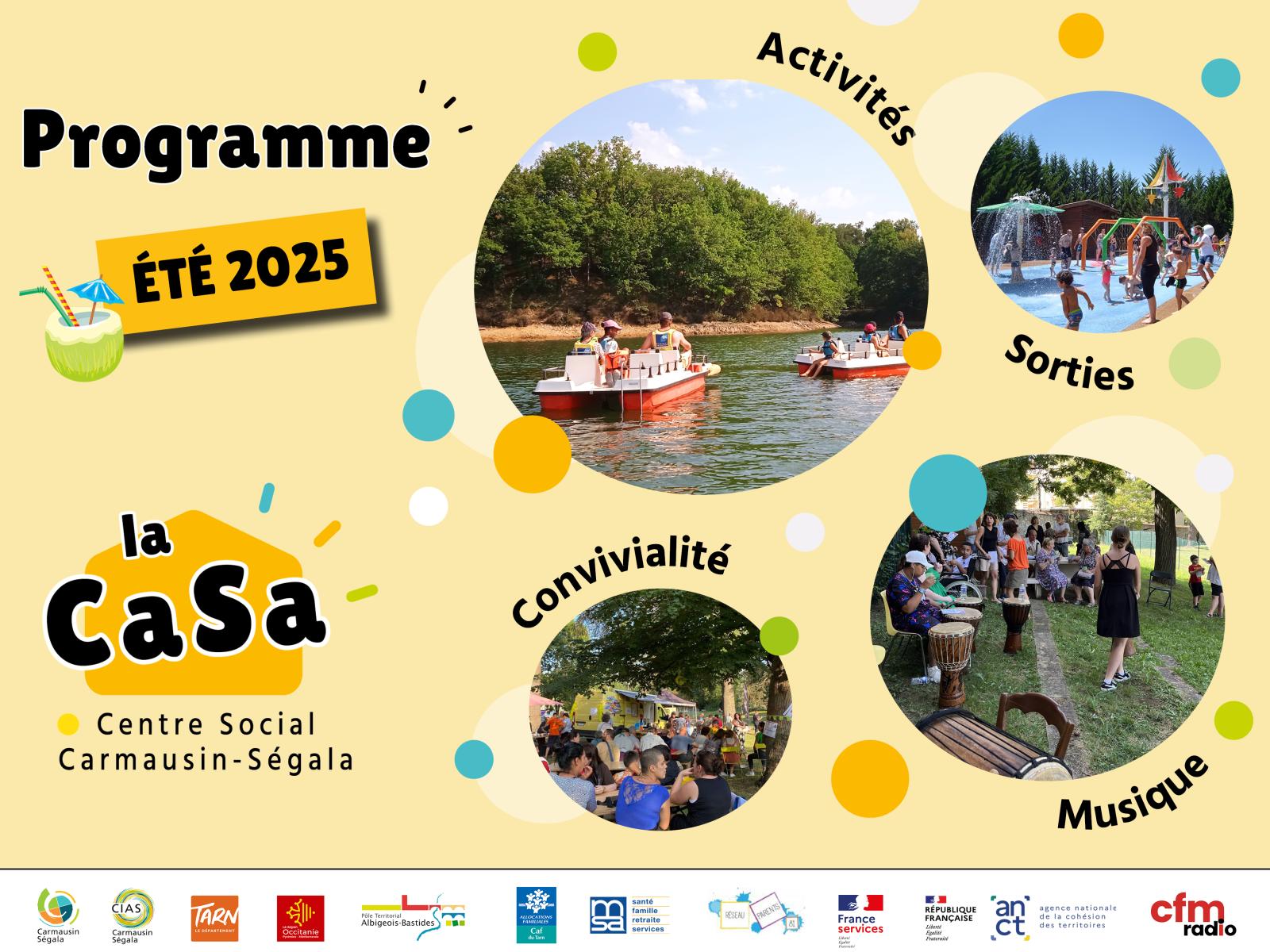 la CaSa : agenda de l'été 2025 !