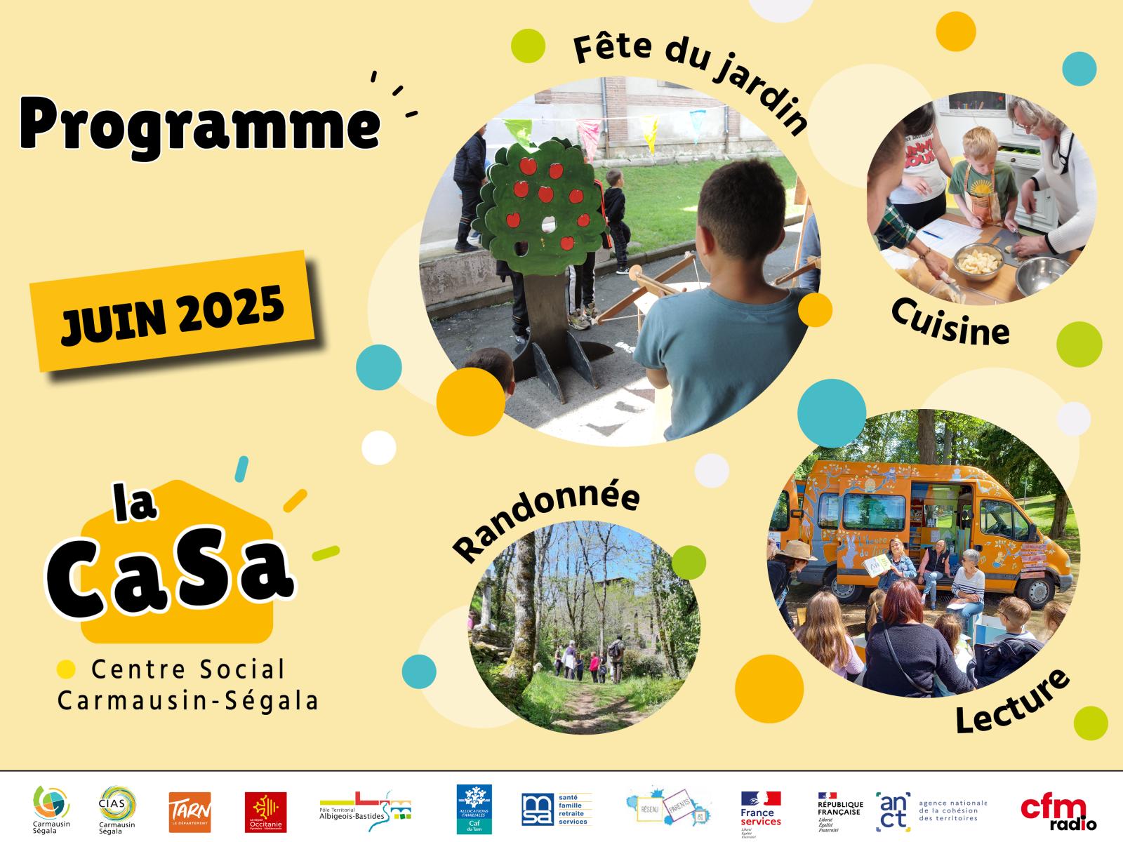 la CaSa : agenda de juin 2025 !