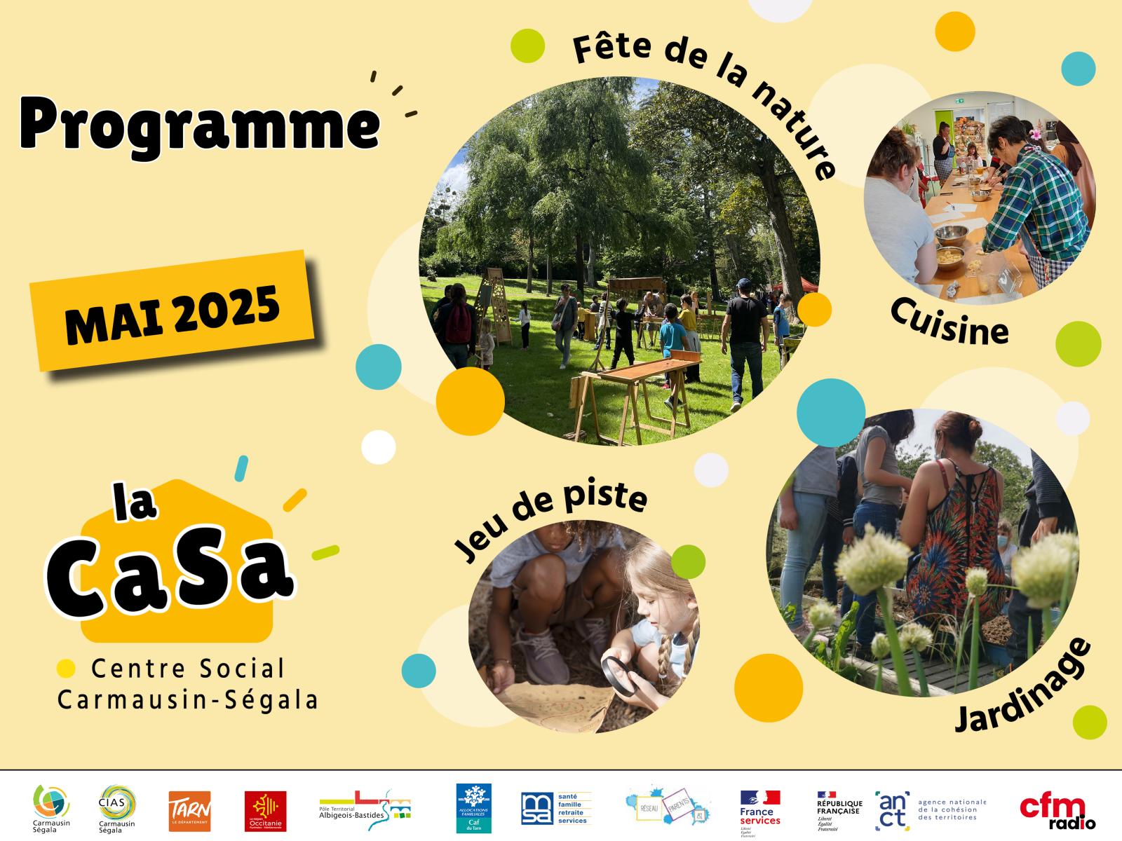 la CaSa : agenda de mai 2025 !