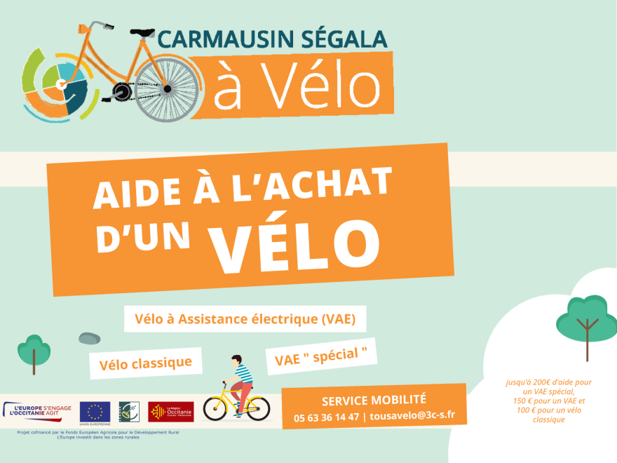 La 3CS propose une aide à l'achat d'un vélo.