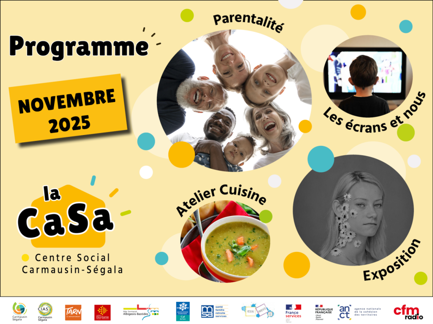 la CaSa : agenda de novembre 2025 ! 