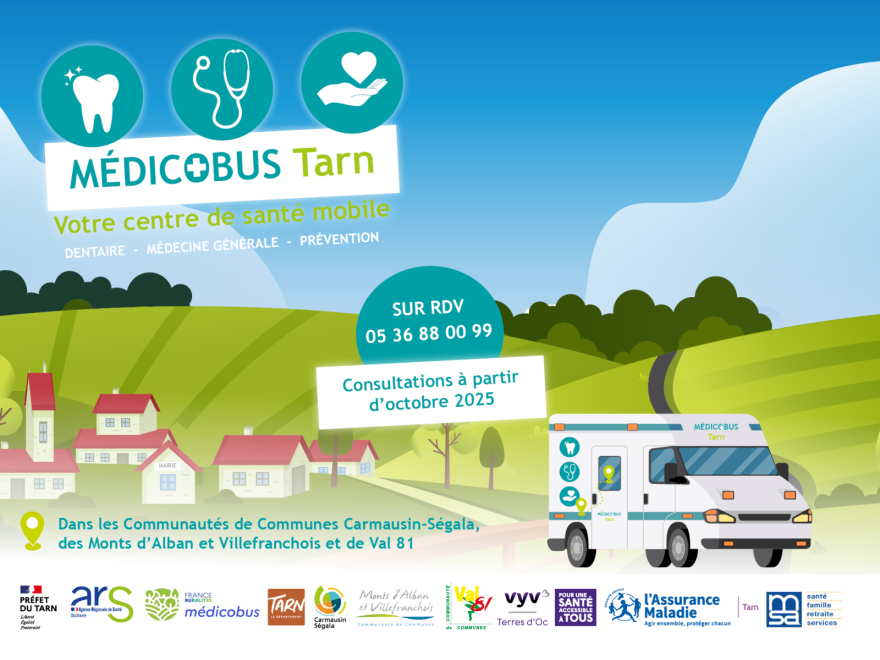 Médicobus du Tarn à partir d'octobre 2025