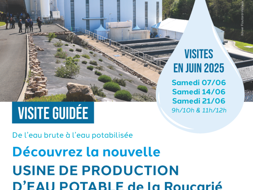 Découvrez la nouvelle USINE DE PRODUCTION D’EAU POTABLE de la Roucarié