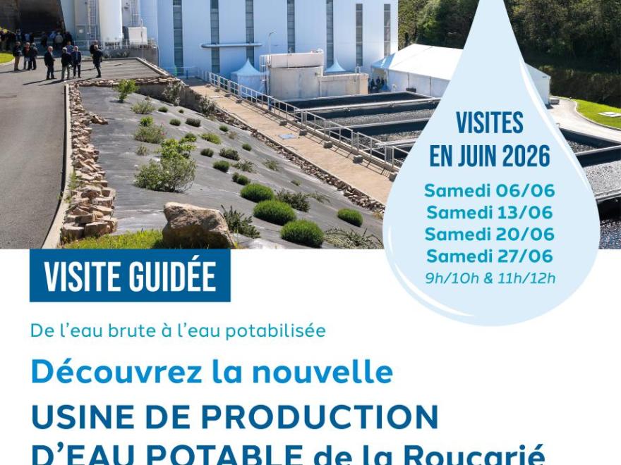 Découvrez la nouvelle USINE DE PRODUCTION D’EAU POTABLE de la Roucarié