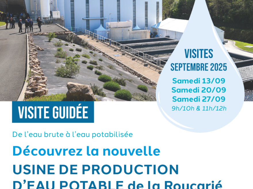 Découvrez la nouvelle USINE DE PRODUCTION D’EAU POTABLE de la Roucarié