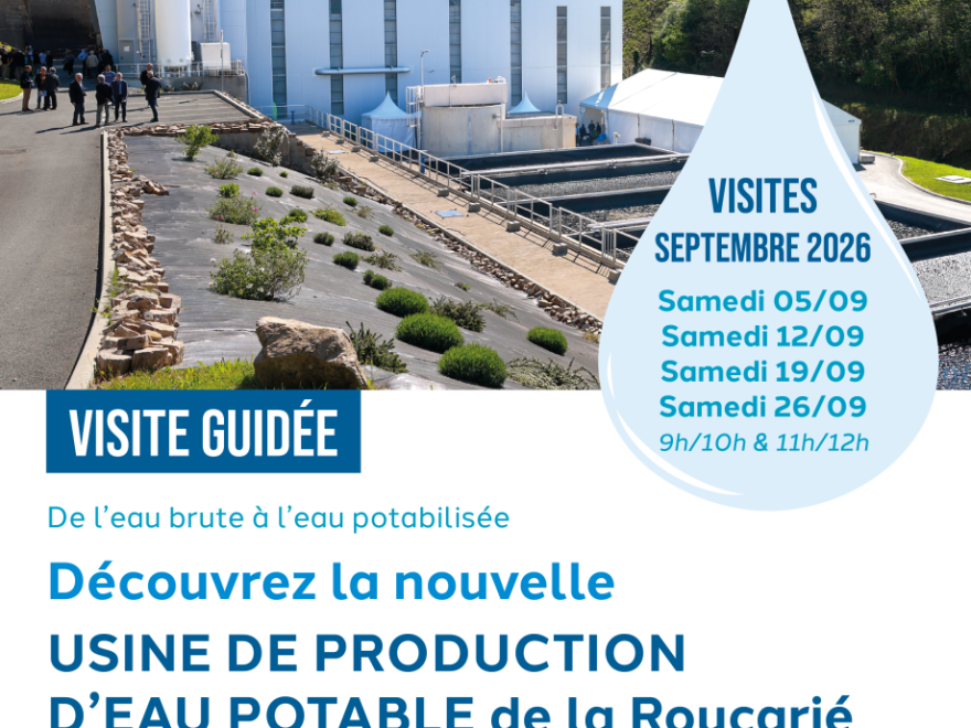 Découvrez la nouvelle USINE DE PRODUCTION D’EAU POTABLE de la Roucarié