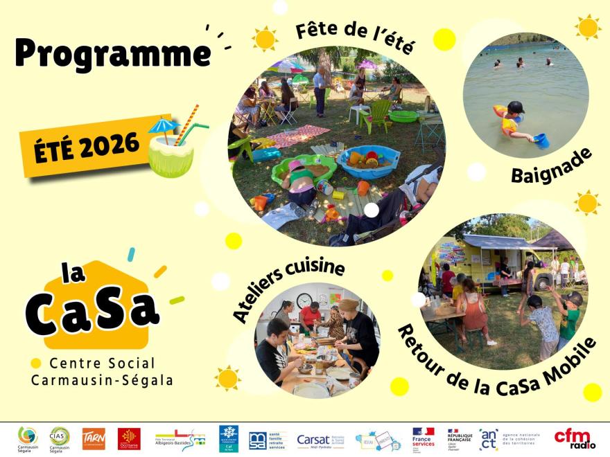 la CaSa : agenda de l'été 2026 ! 