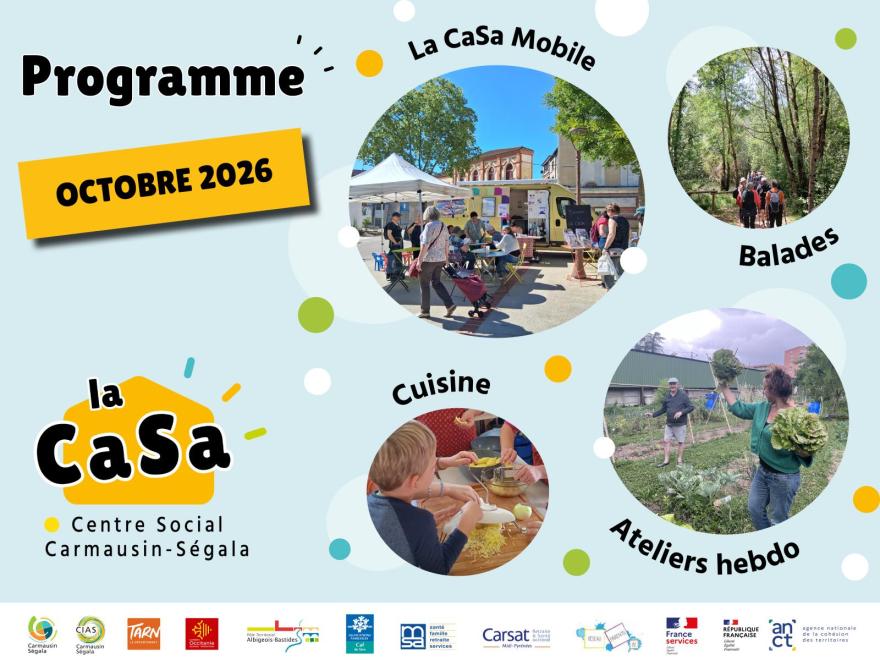 la CaSa : agenda octobre 2026 !