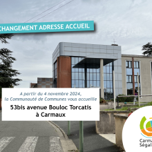 accueil au 53bis avenue Bouloc Torcatis à Carmaux