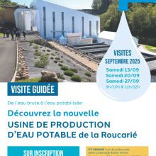 Découvrez la nouvelle USINE DE PRODUCTION D’EAU POTABLE de la Roucarié