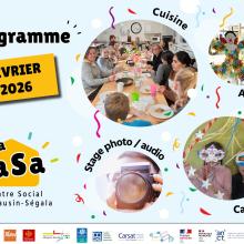 la CaSa : agenda de février 2026 ! 