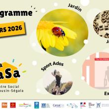 la CaSa : agenda de mars 2026 ! 