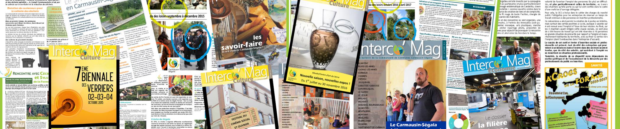 Interco'Mag, toutes les publications de la Communauté de Communes