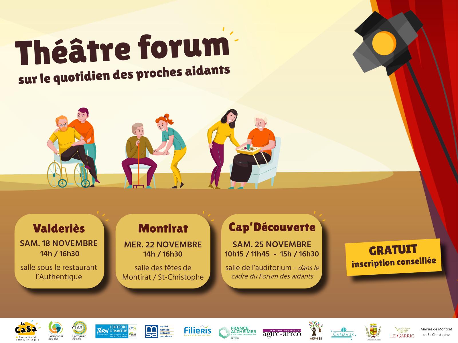 Théâtre forum sur le quotidien des proches aidants